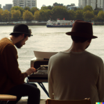 DALL·E 2022-07-04 00.31.32 - beautiful 35mm 4k photograph of street poets in London beside the...png