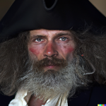 DALL·E 2022-07-12 13.31.07 - The portrait is of an elderly pirate. He has wrinkles on his fore...png
