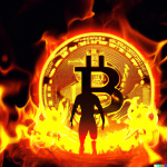 DALL·E 2022-08-13 09.47.01 - Satan charges sinnersBitcoin to reside in hell fire photo realism.png